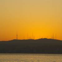 Popis: Istanbul, evropská část, výhled na východ slunce v Asii