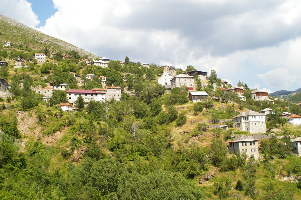 Mavrovo, vesnice Galičnik