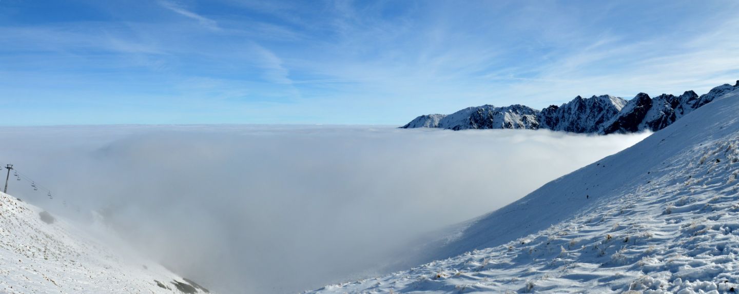 Na Kasprově vrchu, Vysoké Tatry v mracích