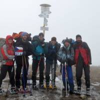 Popis: Velká Lúka, 1476 m, nejvyšší hora pohoří; společná fotka na vrcholu