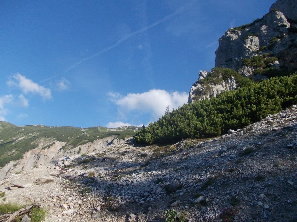 Ve stěně Holzknechsteig