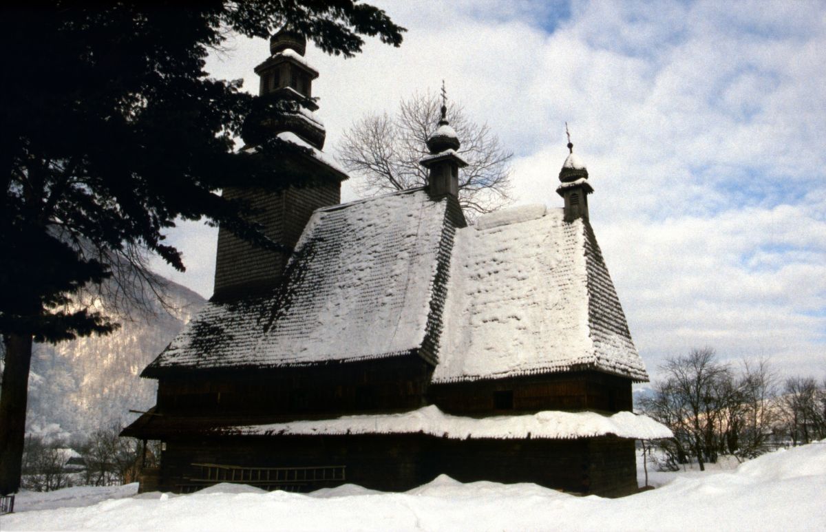 Koločava, známý dřevěný kostel