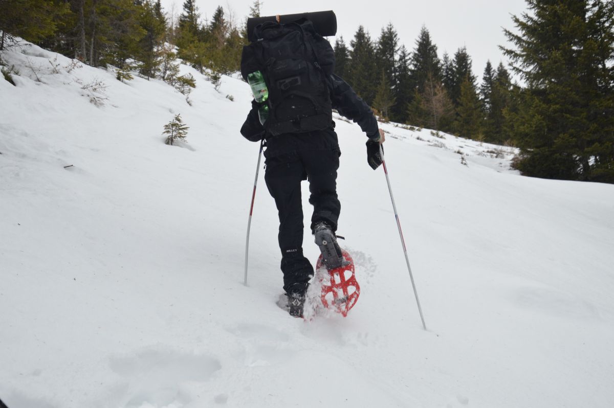 Výstup v (vzácných) hromadách sněhu na Herrenkogel