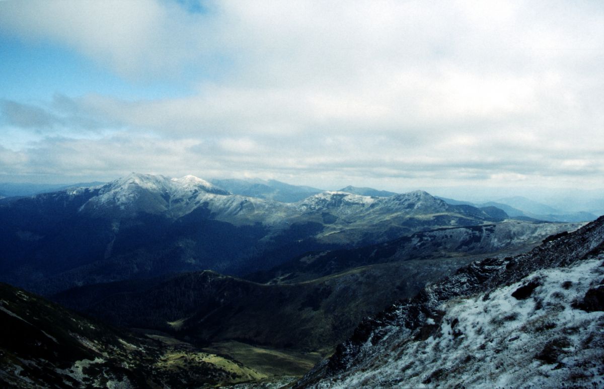 Rodna ­­­– hlavní hřeben Rodna, východní pohled