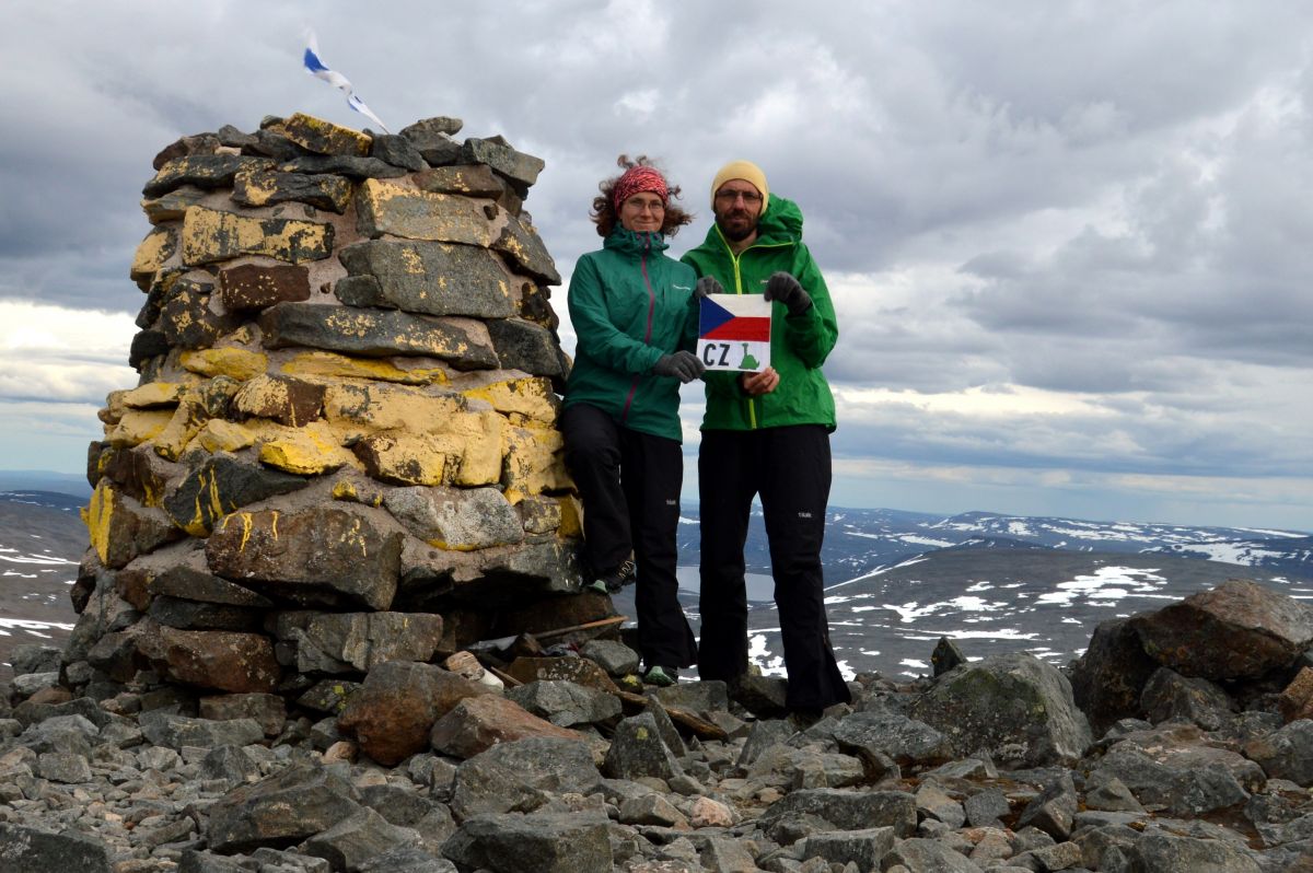 Na nejvyšším bodě Finska, Halti (1324 m)