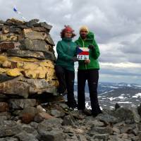 Popis: Na nejvyšším bodě Finska, Halti (1324 m)