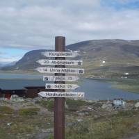 Popis: Jezero Alisjaure, na dálkové pěší cestě Kungsleden (návrat do míst před 5 lety)