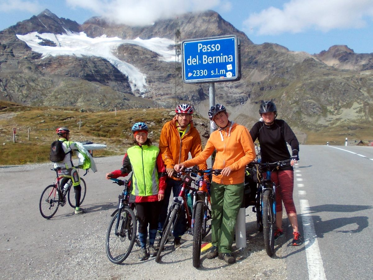 Paso Bernina (2330 m), nejvyšší bod cesty