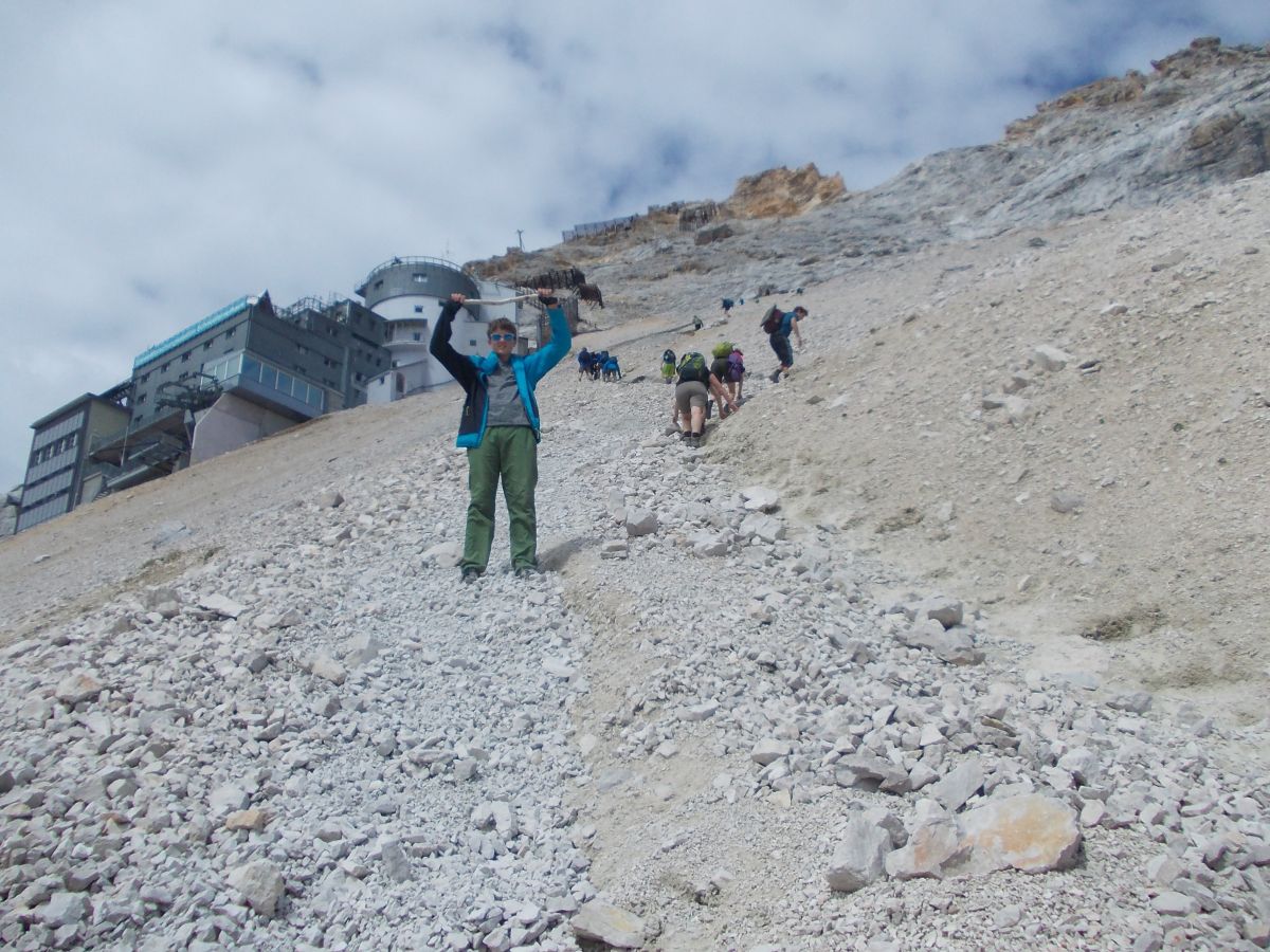 Sestup z Zugspitze