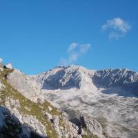 Popis: Pohled na Zugspitze od průrvy Gatterl