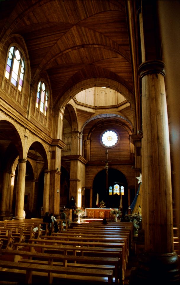 Chiloe, katedrála ve městě Castro