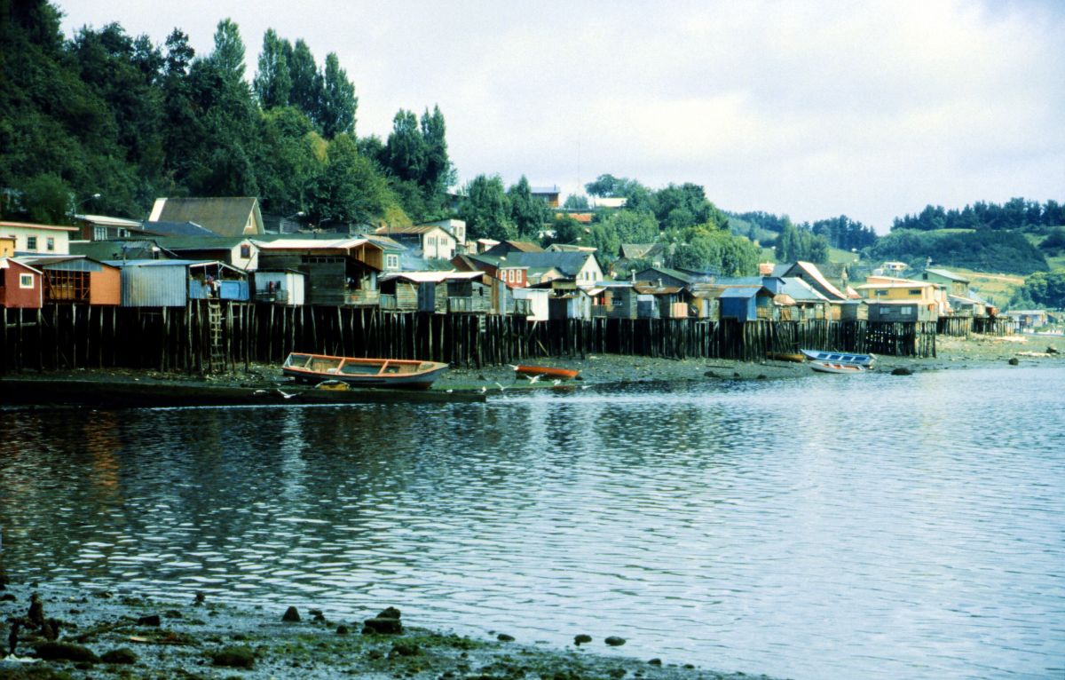 Chiloe, domy na chúdách