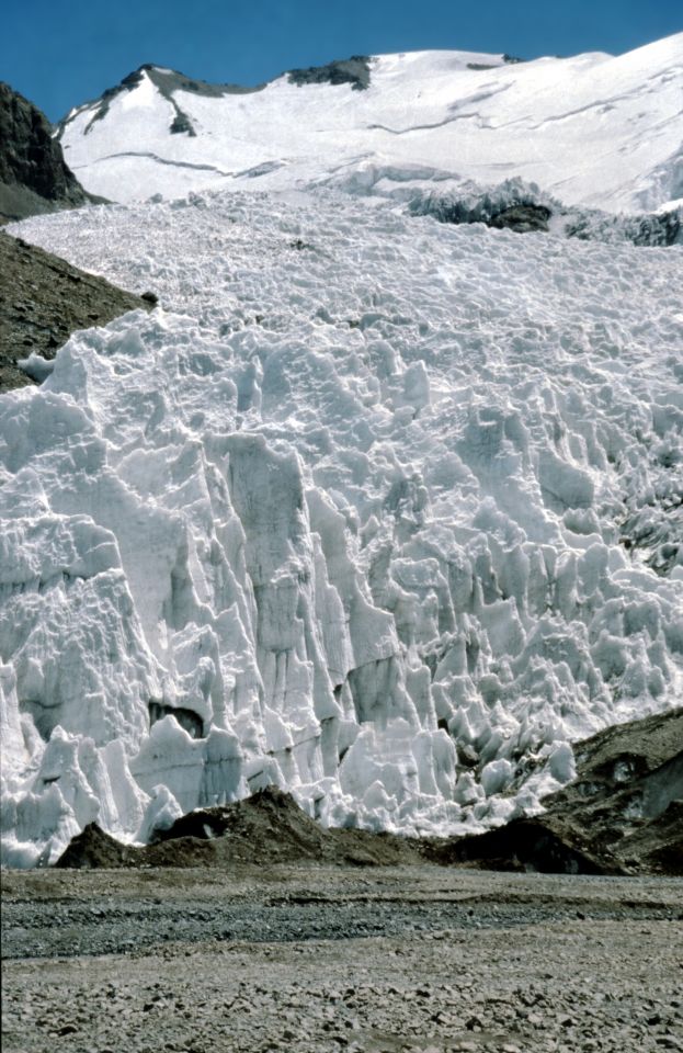 Aconcagua, ledovec Horcones superior