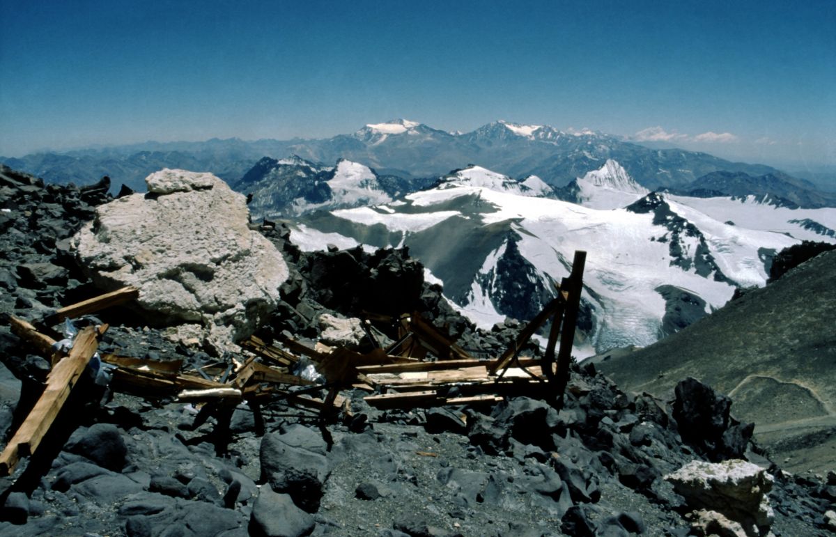 Aconcagua, rozbitá chatka Berlín