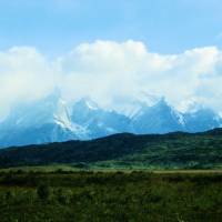 Popis: NP Torres del Paine, Cerro Paine Grande (3050 m) - konečně trocha slunce