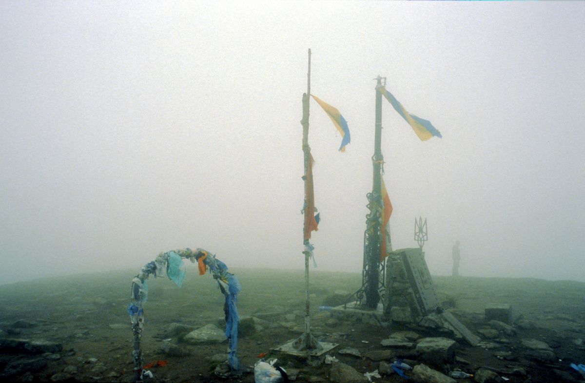 Hoverla (2061 m), nejvyšší hora Ukrajiny