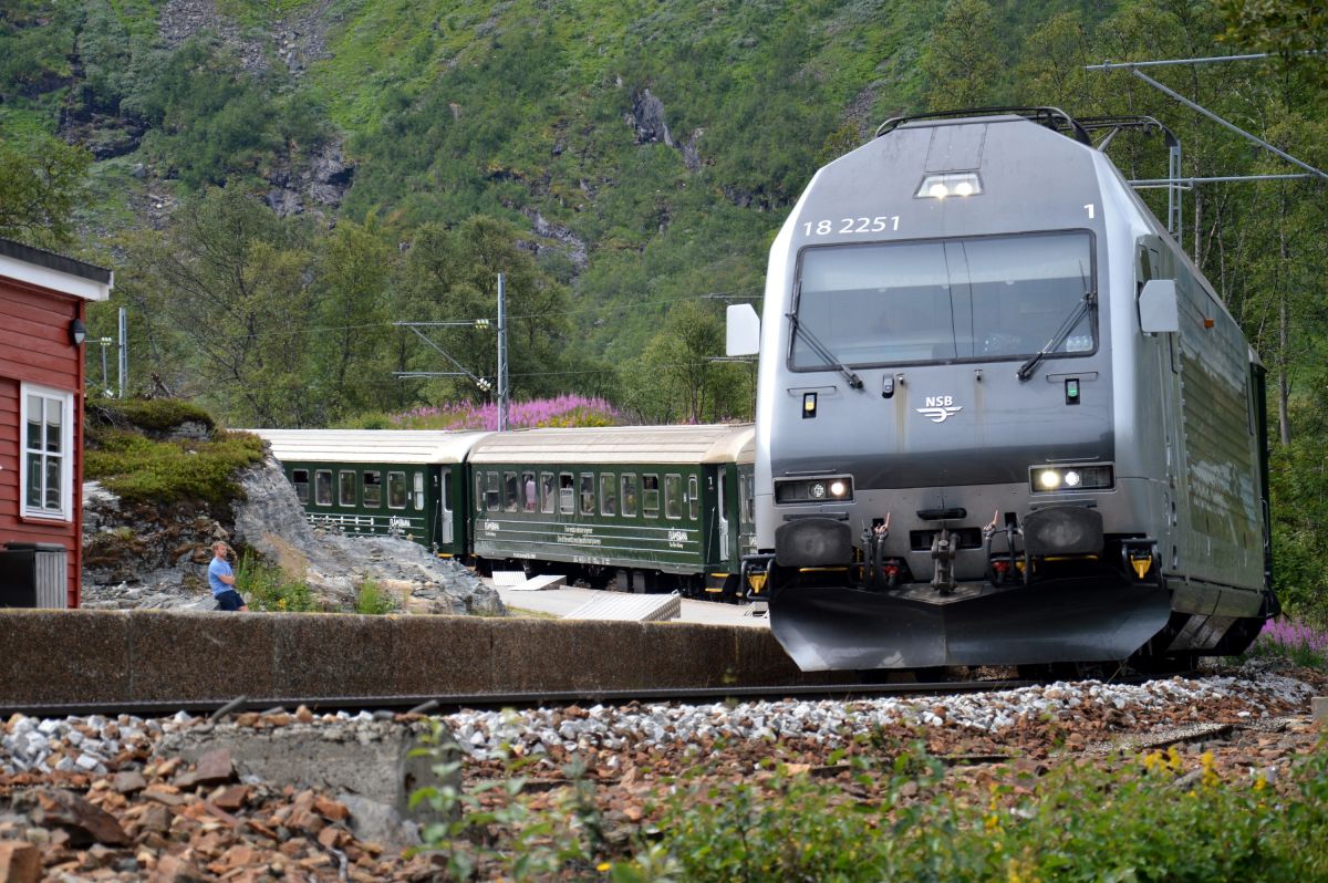 Myrdal, vlak na světoznámé Flamské dráze