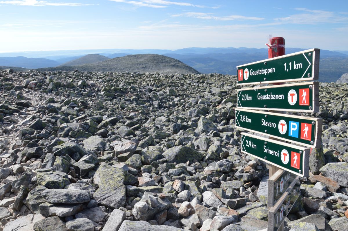 Kamenné moře na Gaustatoppen