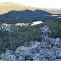 Popis: Výstup z údolí Gausdalen na Gaustatoppen