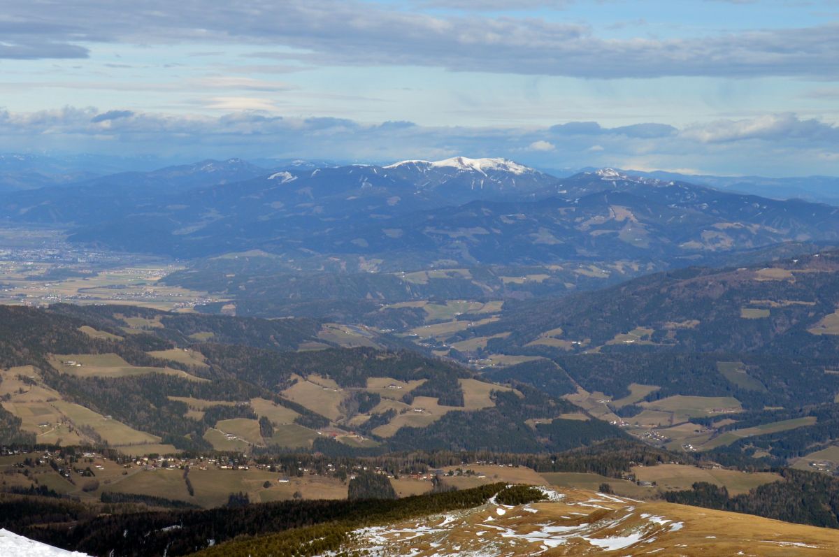 Pohled na nám známe Gleinalpe