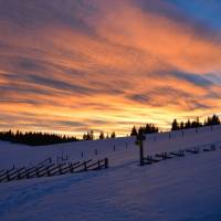 Popis: Červánky u&nbsp;chaty Stoanahütte