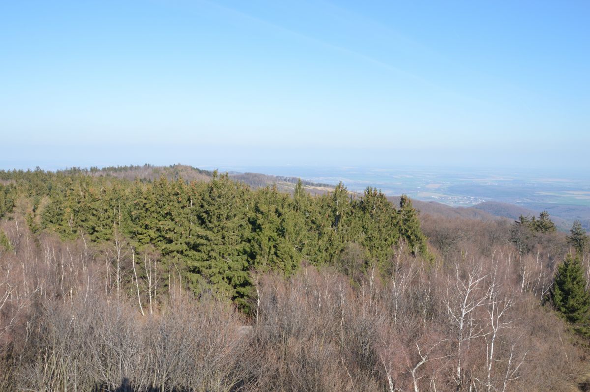 Výhlled z Geschriebensteinu (Írott-kő), 884 m