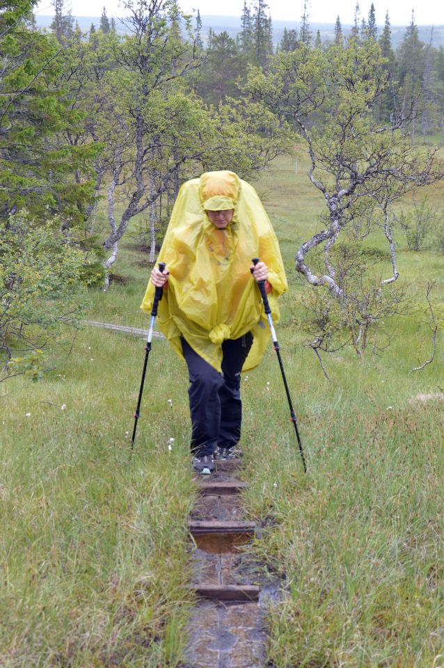 Jämtland, bažiny od prvních metrů