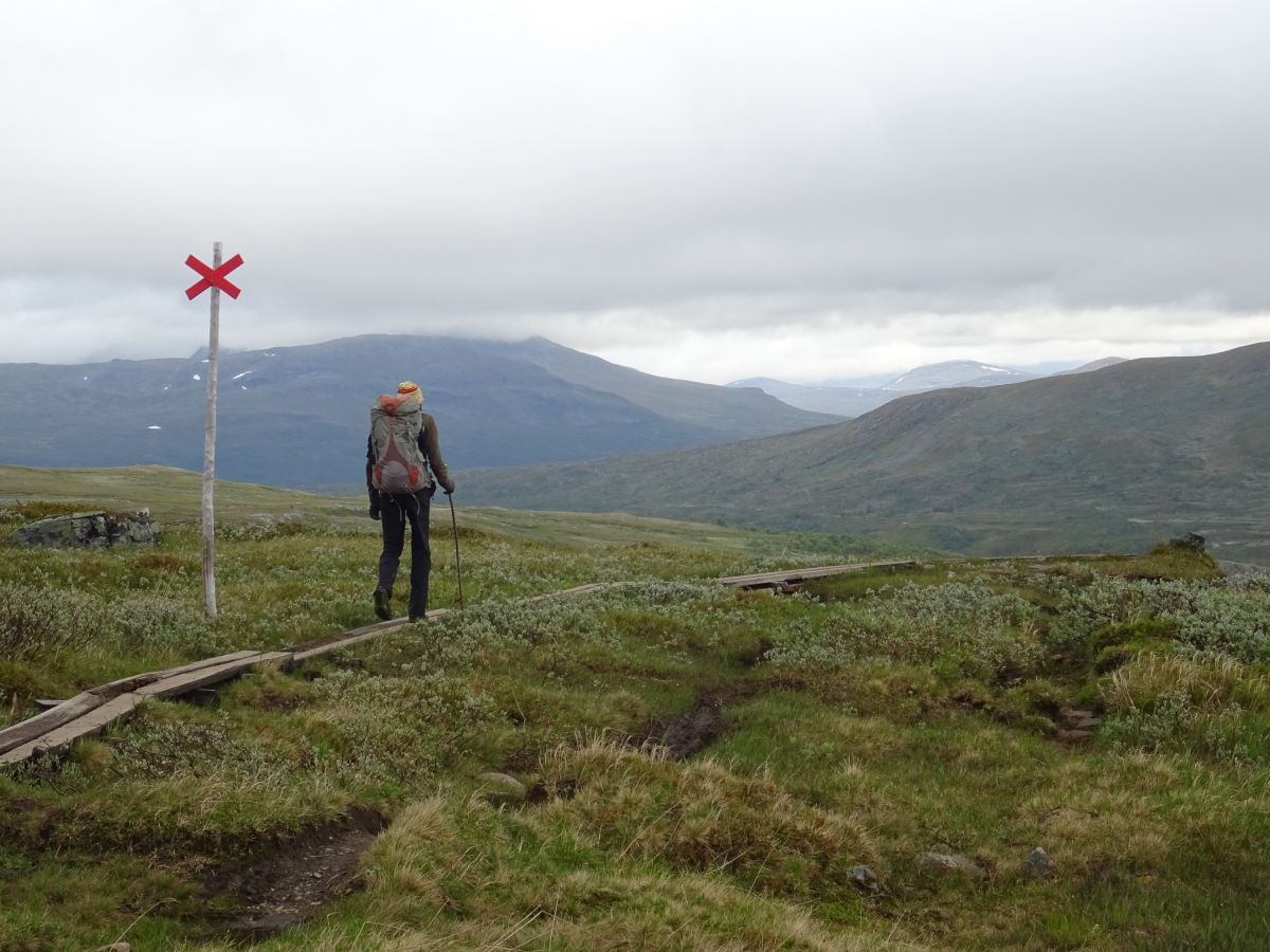 V Jämtlandsfjällen, relativně ploché krajině