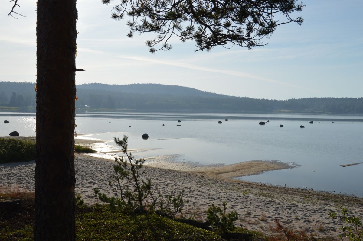 Nedaleko NP Skuleskogens, kameny=budoucí ostrůvky