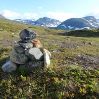 Popis: Jämtlandsfjällen, v masivu Sylarny; nejvyšší bod Storsylen zcela vpravo