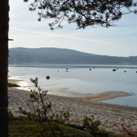 Popis: Nedaleko NP Skuleskogens, kameny=budoucí ostrůvky