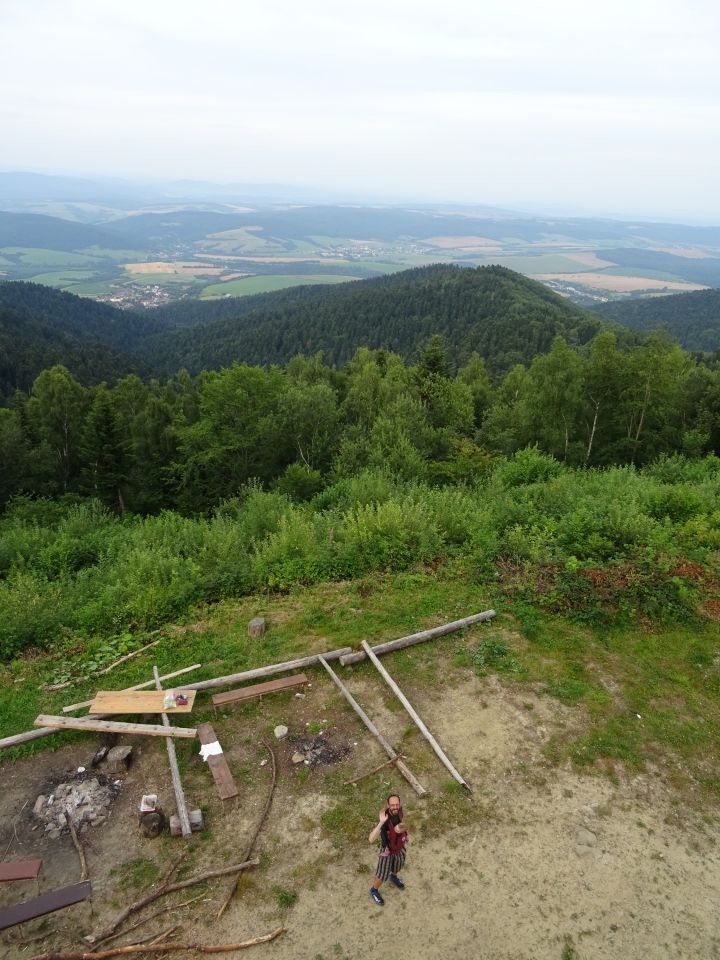 Na rozhledně Žobrák