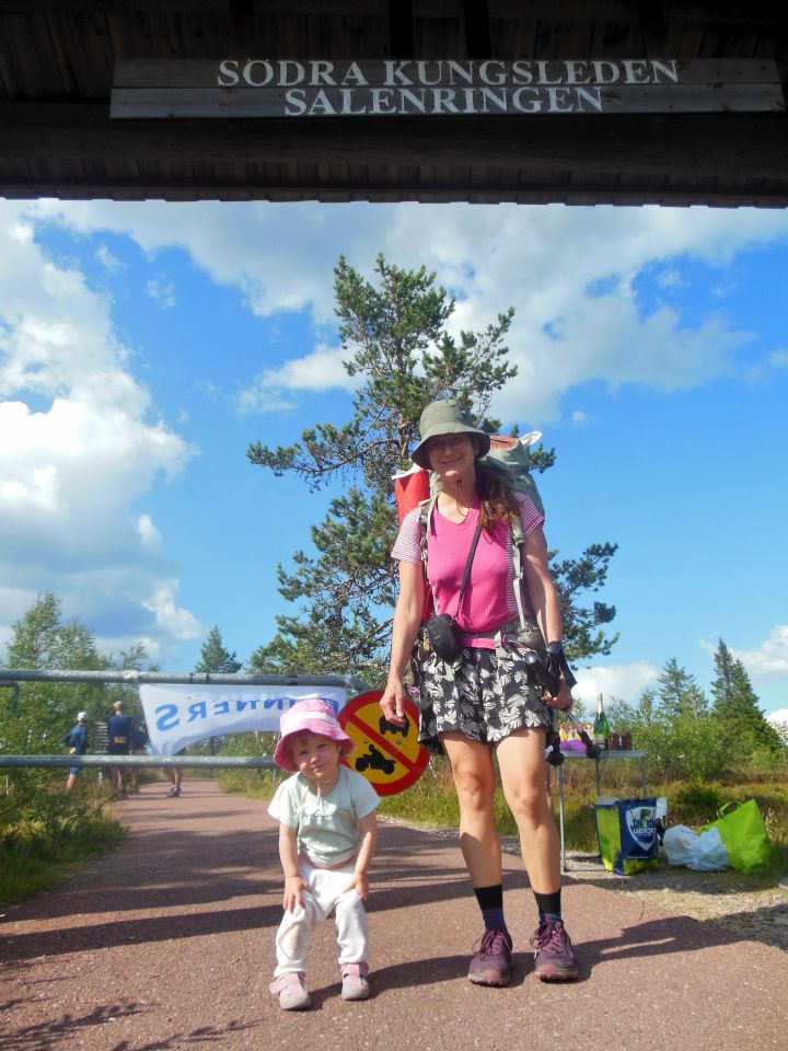 Sälen, úplný začátek dálkové trasy Jižní Kungsleden