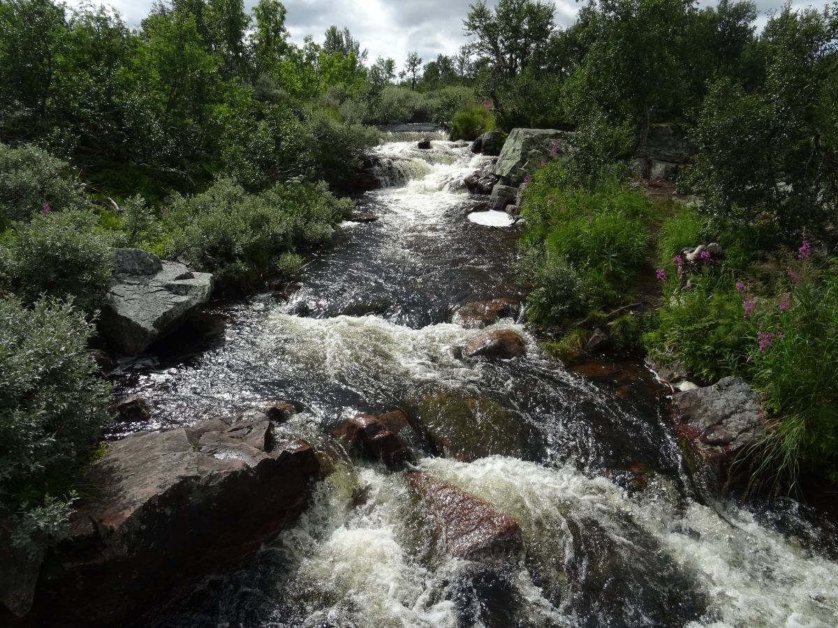 Njupeskär - nejvyšší švédský vodopád: jeho začátek