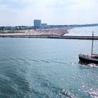 Popis: Na trajektu z Rostocku do Dánska (pláž)