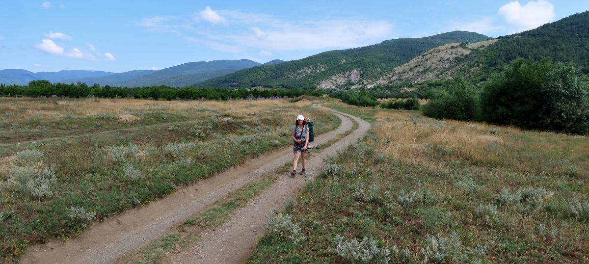 Opouštíme hory, Stará planina od městečka Kran