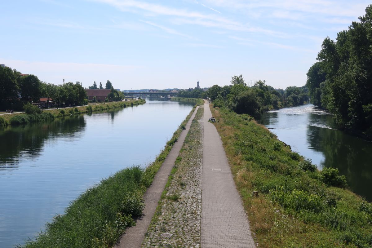 Řezno: dunajský kanál a řeka