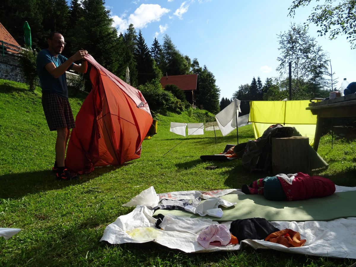 Ráno u Mariborské koči (po večerní bouřce s kroupami)