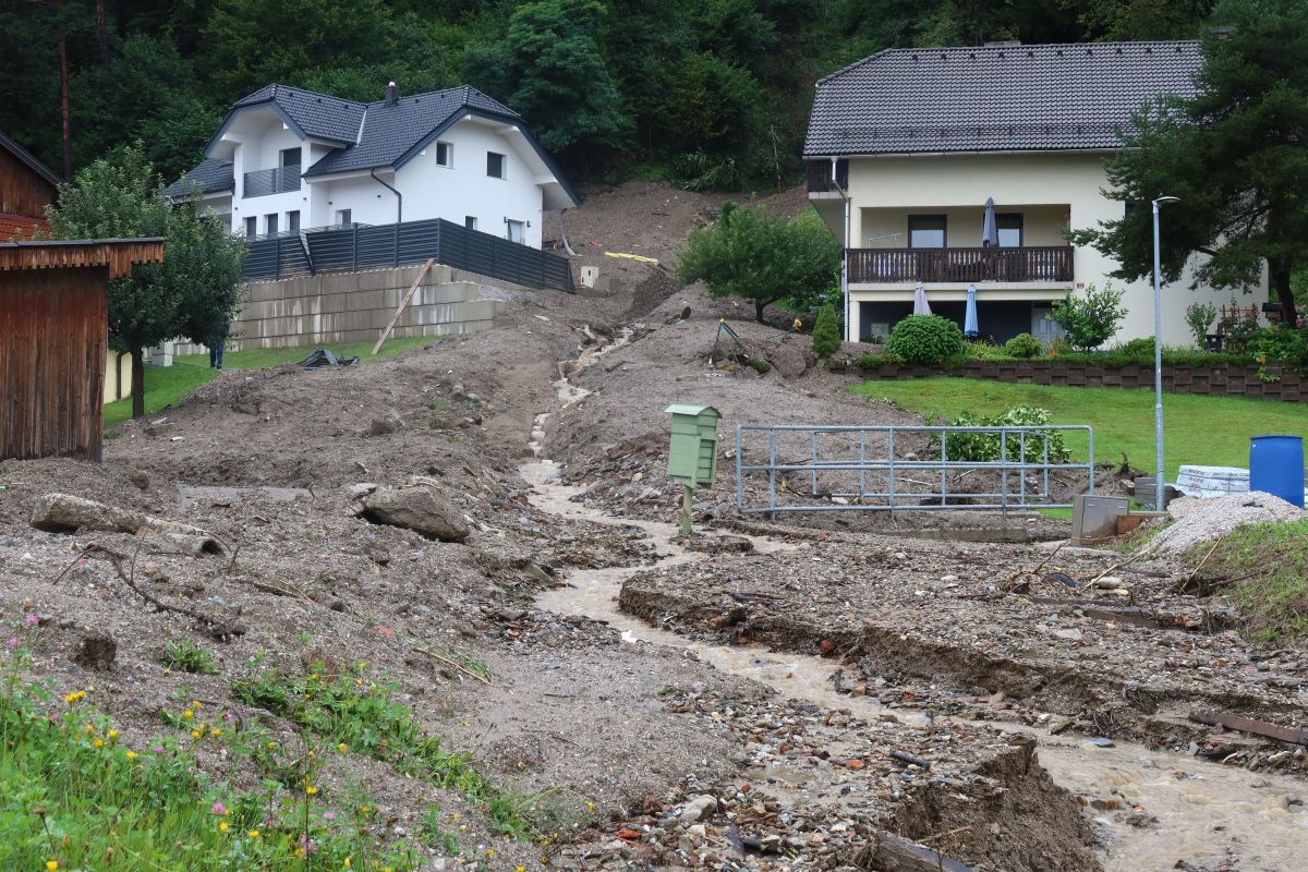 Slovenj Gradec: sesup půdy