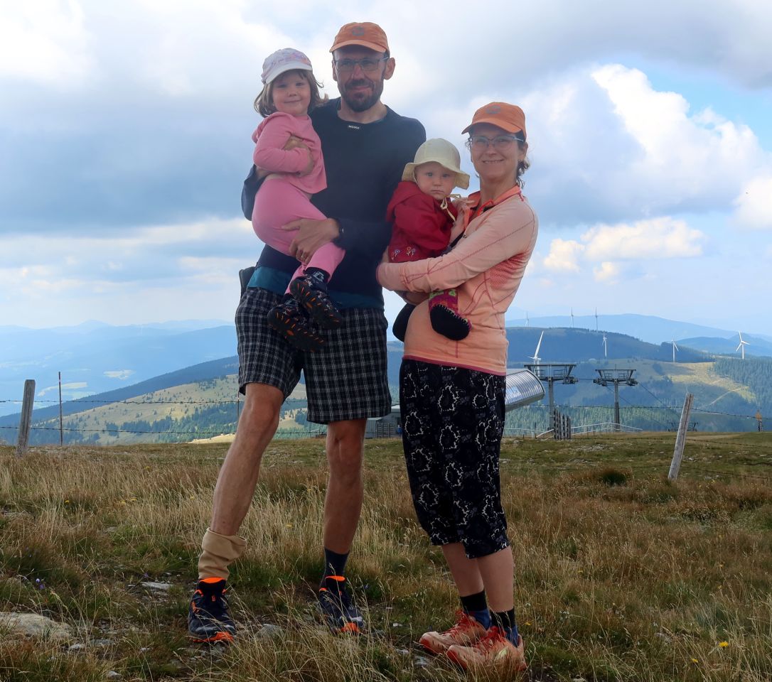 Na vrcholu Stuhlecku (1782 m), nej hory Fischbacherských Alp