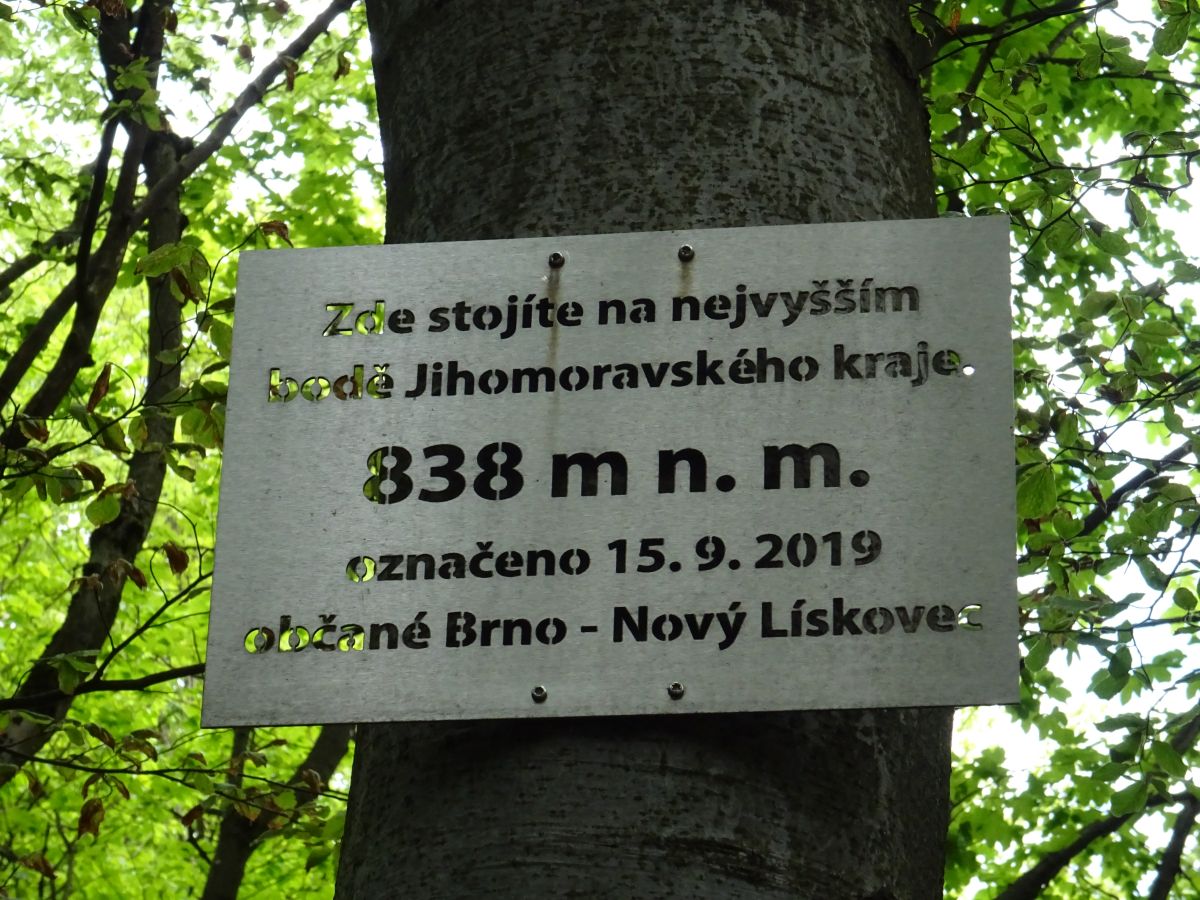 Nejvyšší bod Jihomoravského kraje