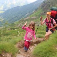 Popis: Výstup do sedla Laghi Gemelli