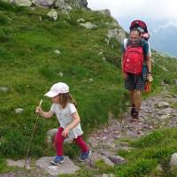 Popis: Výstup do sedla Laghi Gemelli