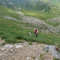 Popis: Výstup do sedla Piedevalle
