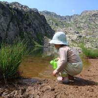 Popis: Lago Verrobio pod stejnojmenným sedlem