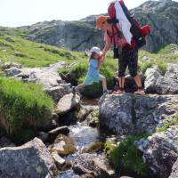 Popis: Lago Verrobio pod stejnojmenným sedlem