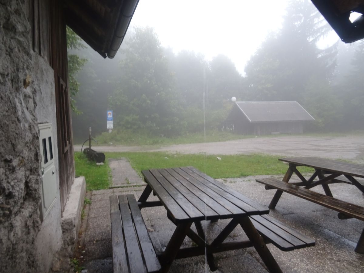 Križan pod Uršla Gora - už pořádně promoklí