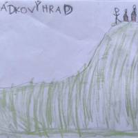 Popis: Pohled na pohádkový hrad od chaty Sleme