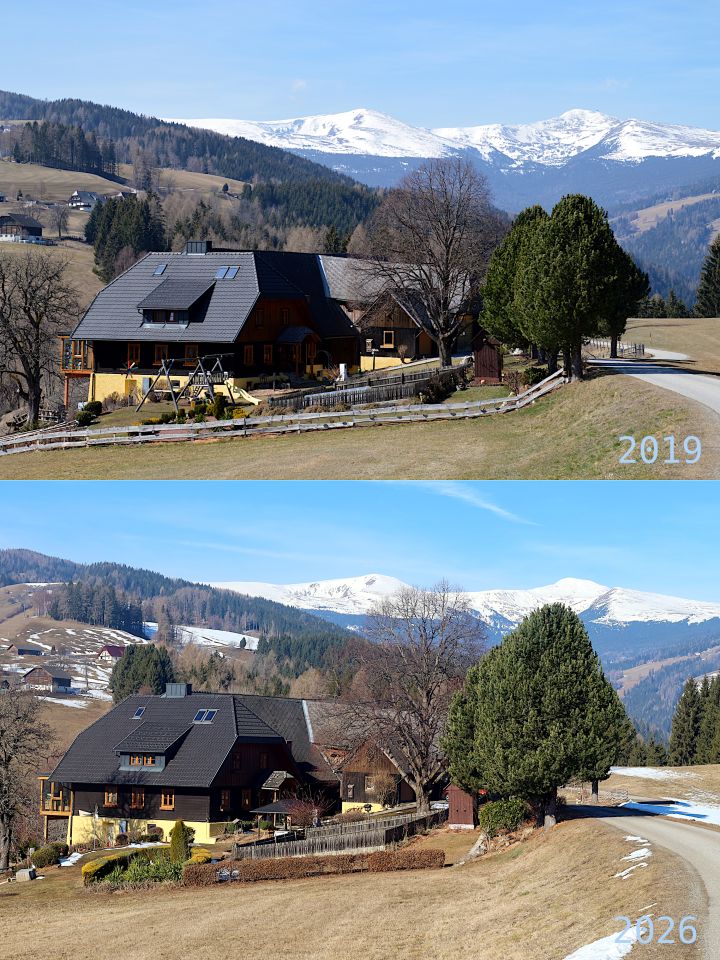 Statky nad Reichenfels, vzadu Zirbitzkogel