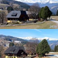 Popis: Statky nad Reichenfels, vzadu Zirbitzkogel